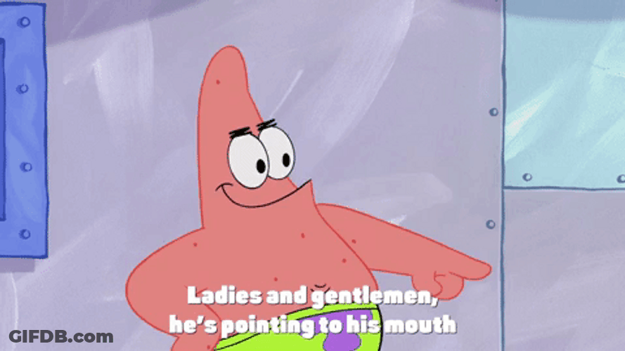 As If Indicating Something Patrick GIF