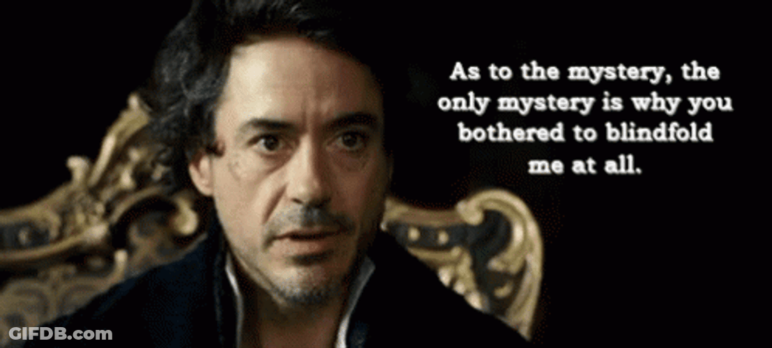 As To The Mystery Sherlock Holmes GIF