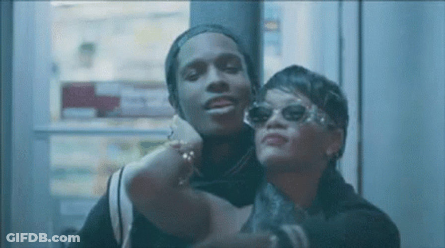 Asap Rocky And Rihanna GIF