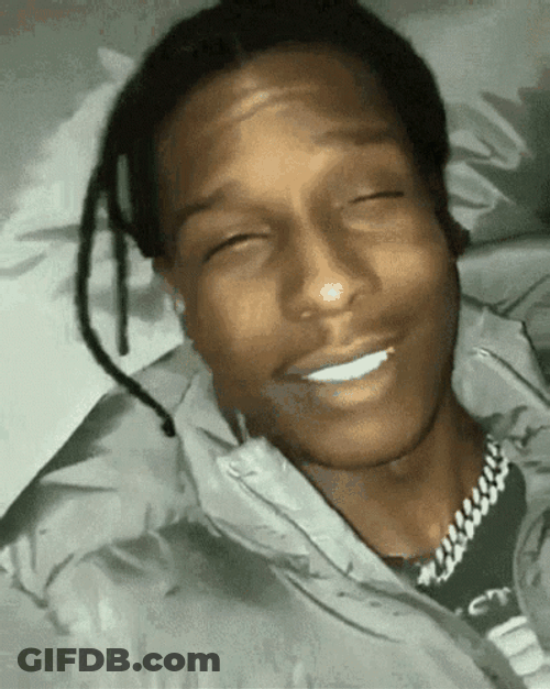 Asap Rocky Lip Bite GIF