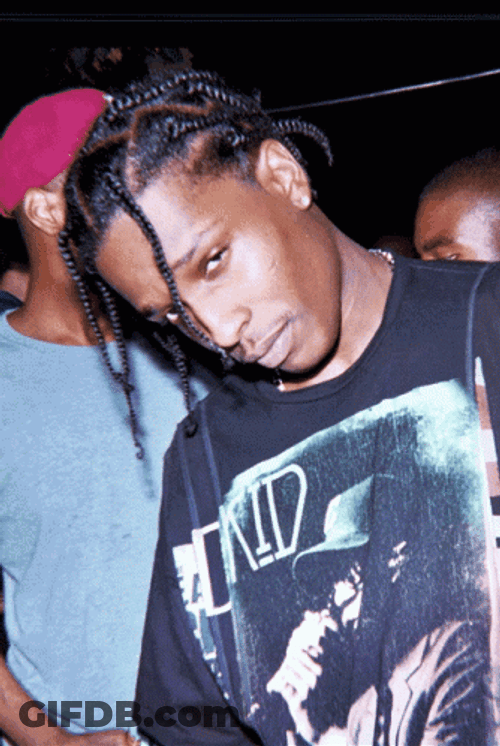 Asap Rocky Staring GIF