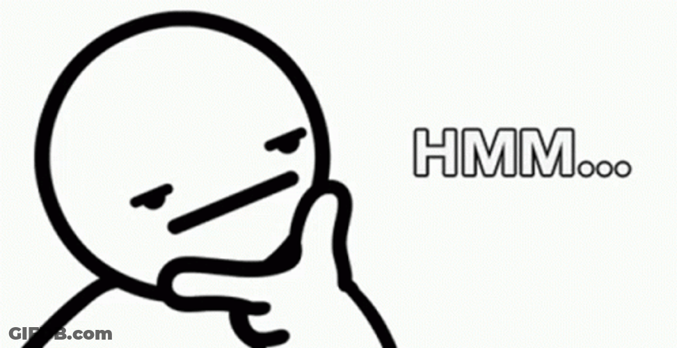 Asdfmovie Meme Cartoon Thinking Hmm GIF