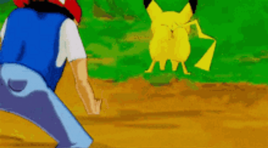 Ash And Pikachu Twerking Together GIF