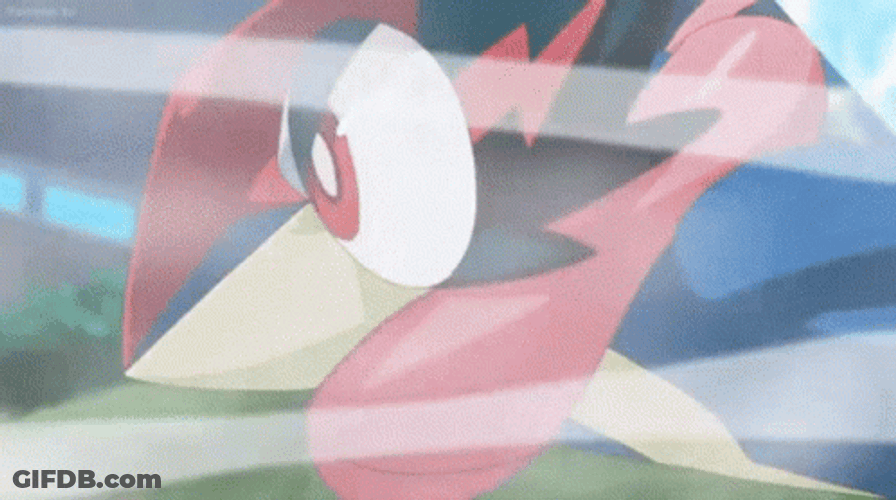 Ash Greninja Blurry Attack GIF
