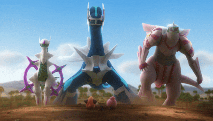 Ash Greninja Dialga And Palkia GIF