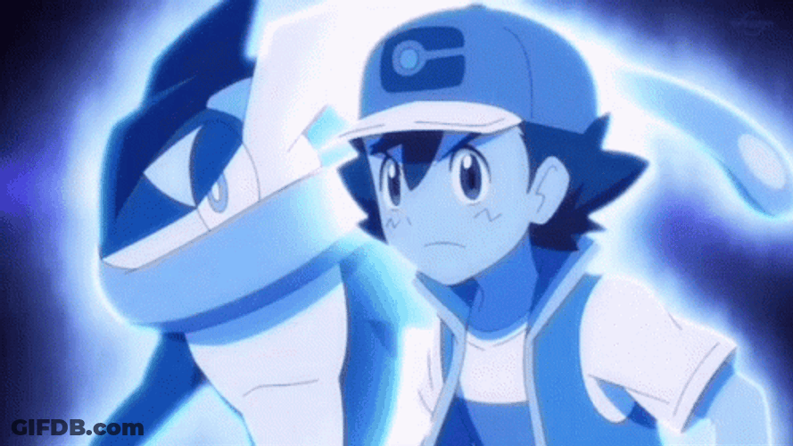 Ash Greninja Glowing GIF
