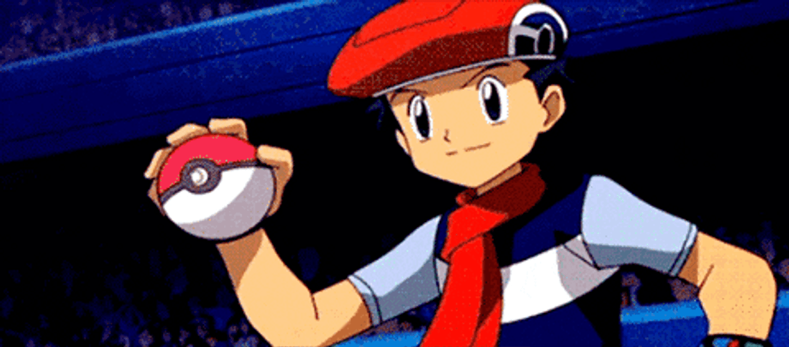 Ash Throwing Pokeball Trump Silhouette Meme GIF