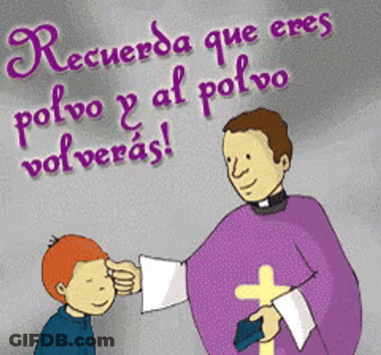 Ash Wednesday Priest Marking The Boy GIF