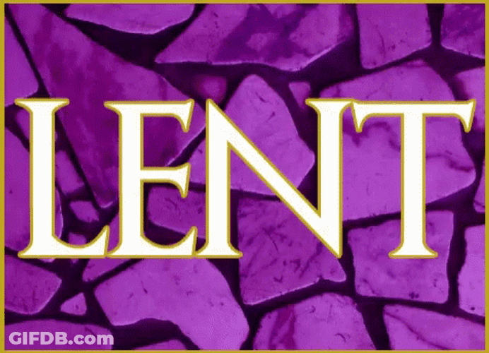 Ash Wednesday Violet Wall Background GIF