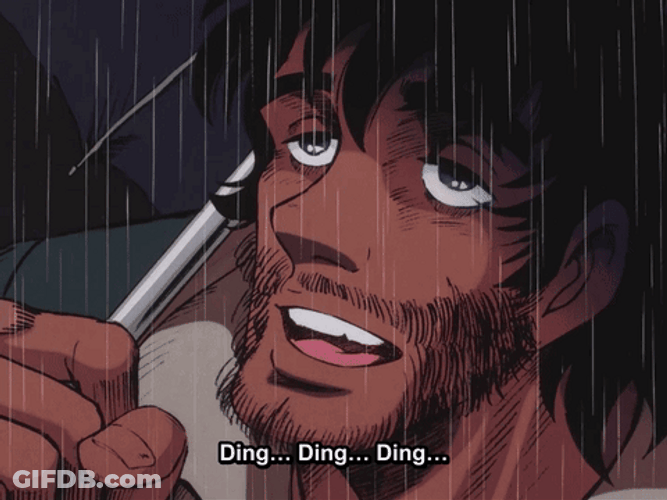 Ashita No Joe Sad Ding Ding Ding GIF