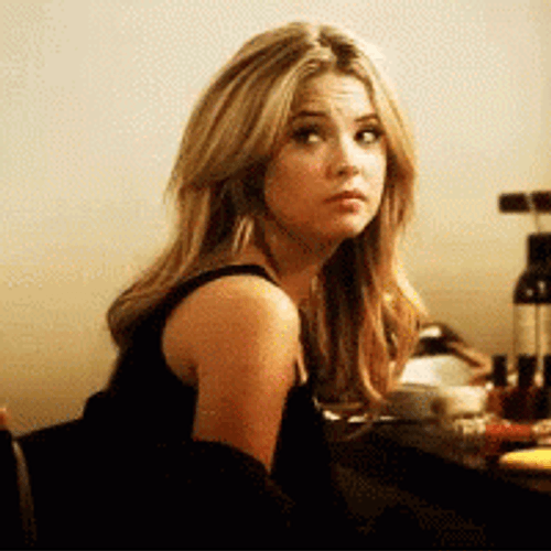 Ashley Benson Hanna Marin Side Eye GIF