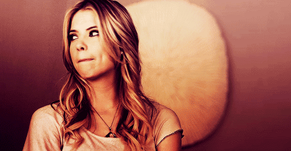 Ashley Benson Sad Lip Bite GIF