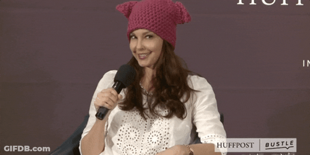 Ashley Judd Happily Smiling GIF