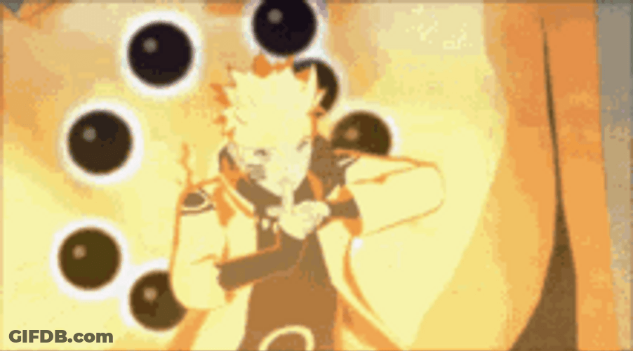 Ashura Kurama Mode Big Spheres GIF