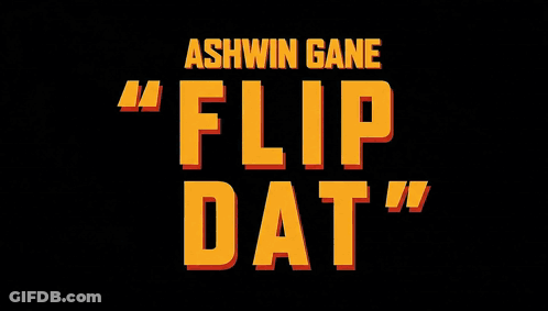 Ashwin Gane Flip Dat Poster With Lightning GIF