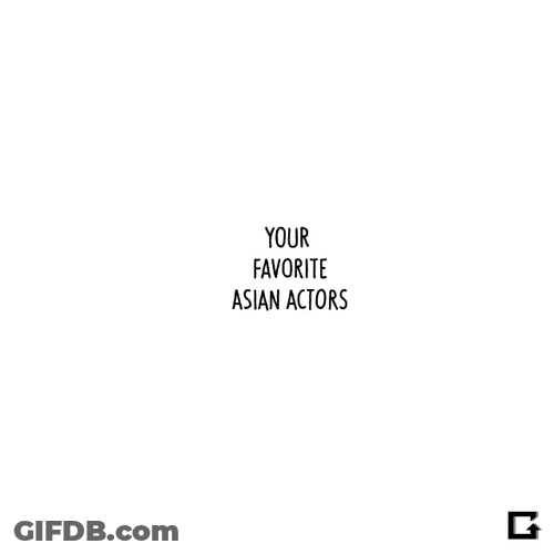 Asian Actors Favorite Doodle GIF