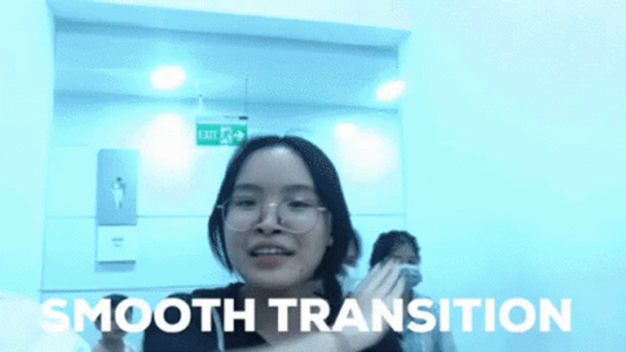 Asian Girl Saying Smooth Transition GIF