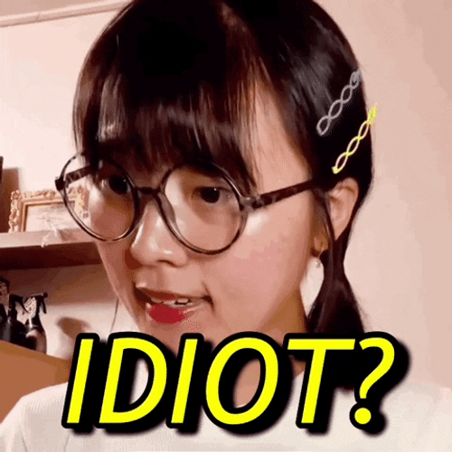 Asian Girl Shocked Idiots Response GIF