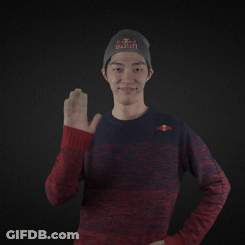 Asian Guy Moving Down Bye Bye Meme GIF