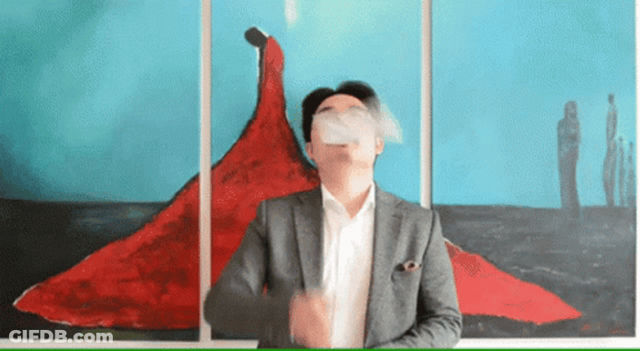 Asian Guy Tossing Big Money GIF