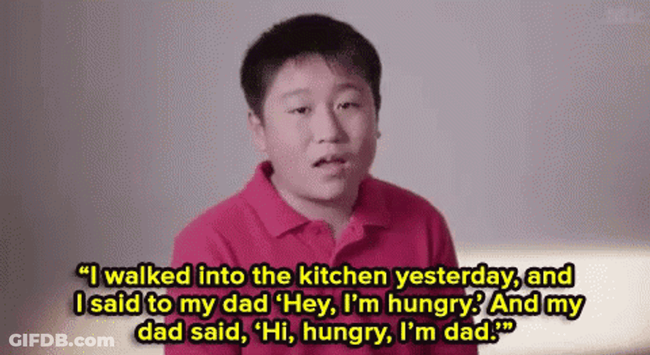 Asian Kid Sharing Dad Joke GIF