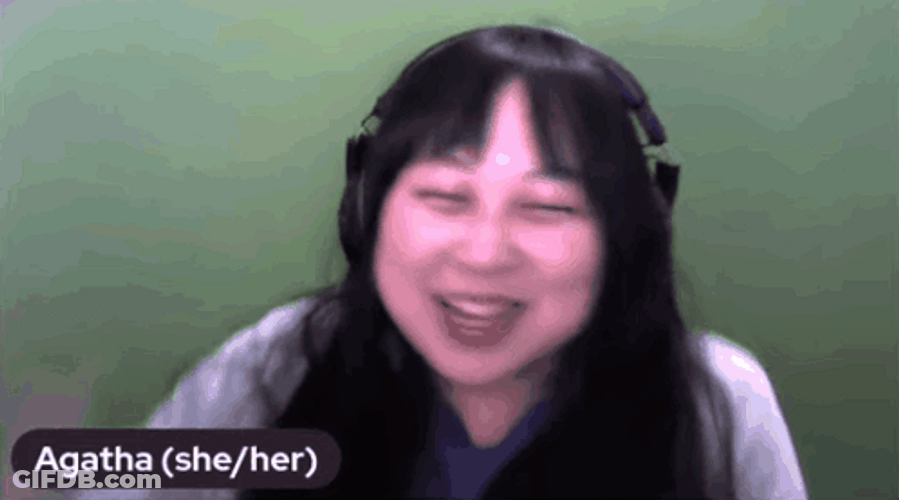 Asian Lady Agatha Harkness Fan Giggling GIF