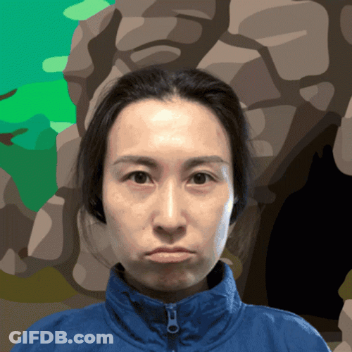 Asian Lady Duckface Accessing Goblin Cave GIF
