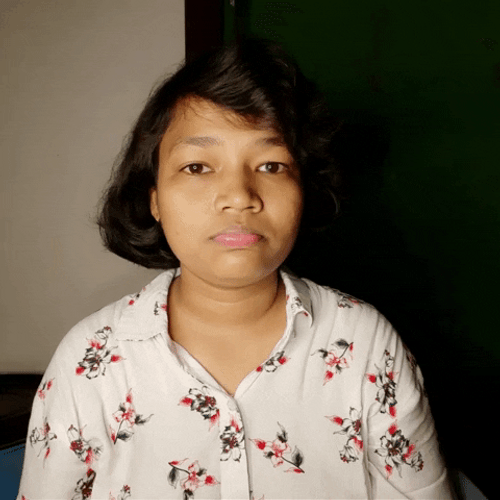 Asian Lady Sad Face Slow Blink GIF
