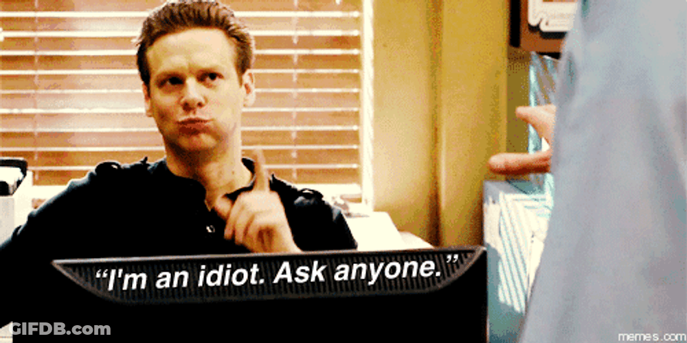 Ask Anyone What An Idiot I Am GIF