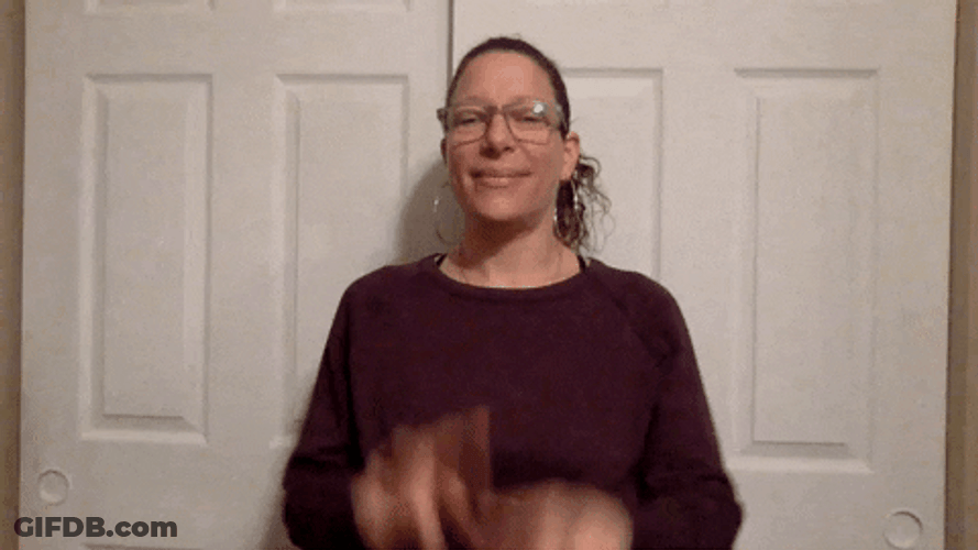 Asl Girl In Brown GIF