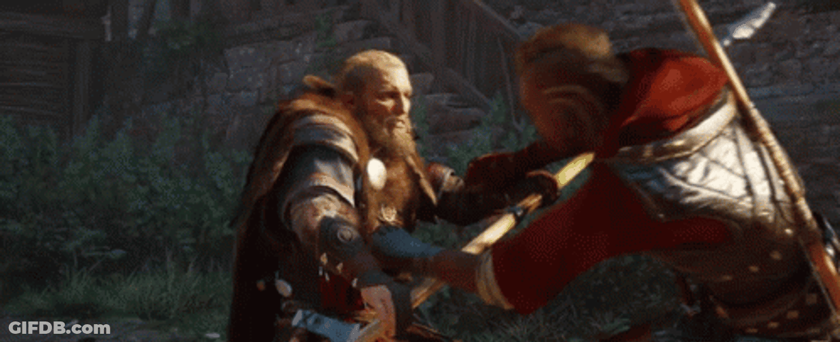 Assassin's Creed Valhalla Head Butt GIF