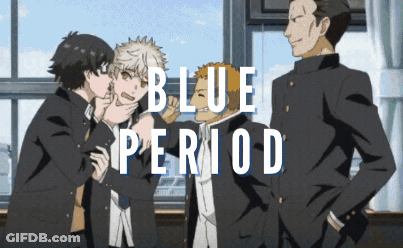 Assorted Blue Period Anime Images GIF