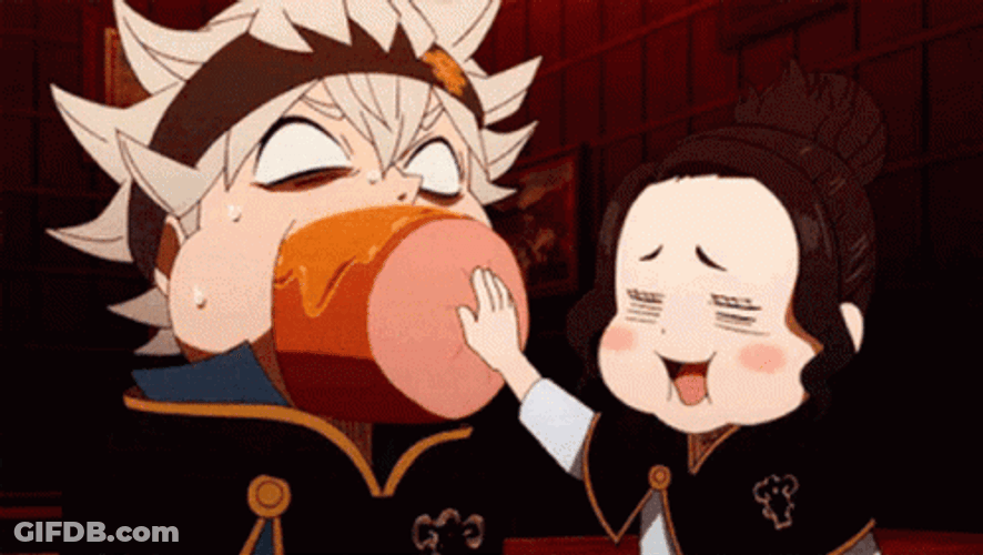 Asta Staria Stuffed Mouth GIF