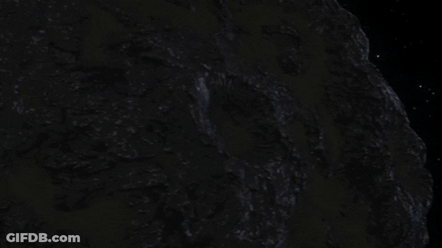 Asteroid Orbit Space GIF