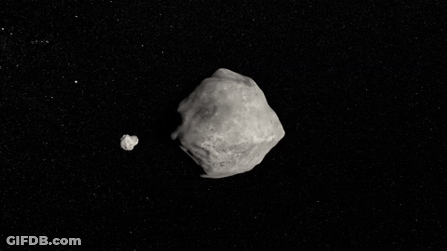 Asteroid Rotating Float GIF