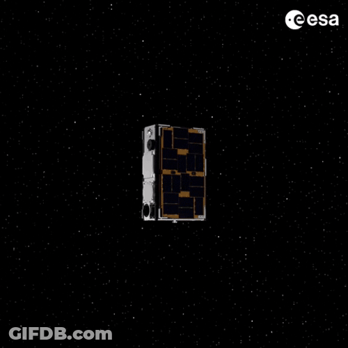 Asteroid Satellite Expands GIF