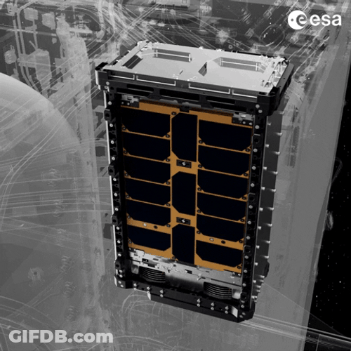 Asteroid Satellite System GIF