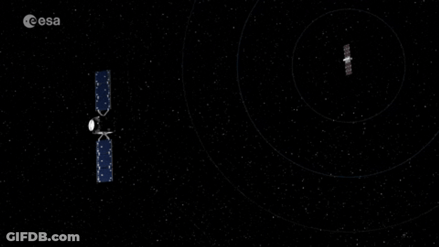Asteroid Space Satellite Craft GIF