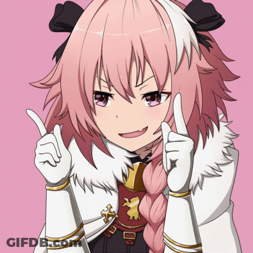 Astolfo Finger Dance Fate Series GIF