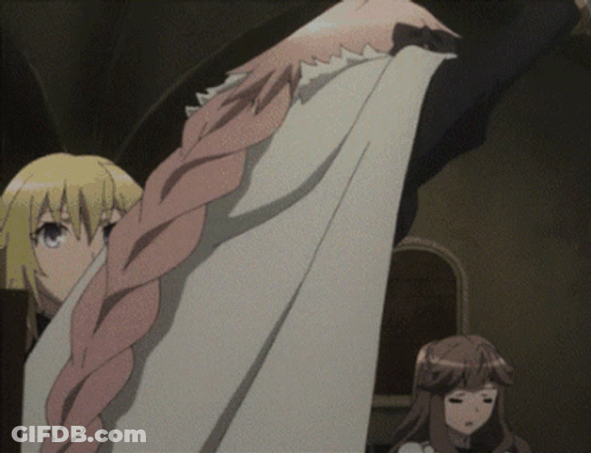 Astolfo Looking Back Grim Face GIF
