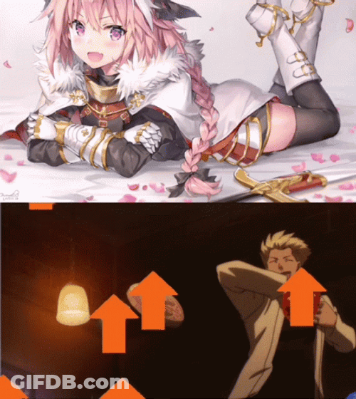 Astolfo Lying On Stomach Anime Series GIF