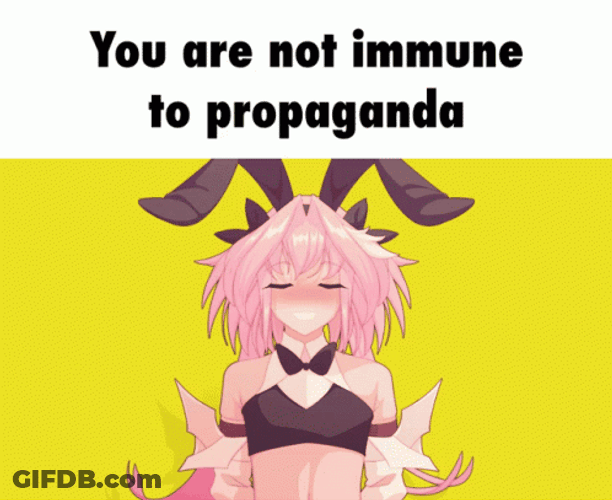 Astolfo Not Immune To Propaganda Meme GIF