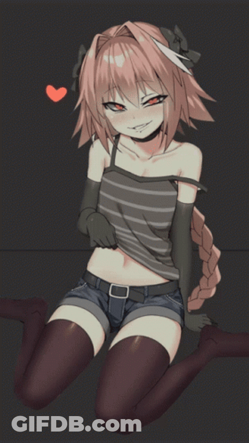 Astolfo Sultry Pose Tiny Heart Swaying GIF