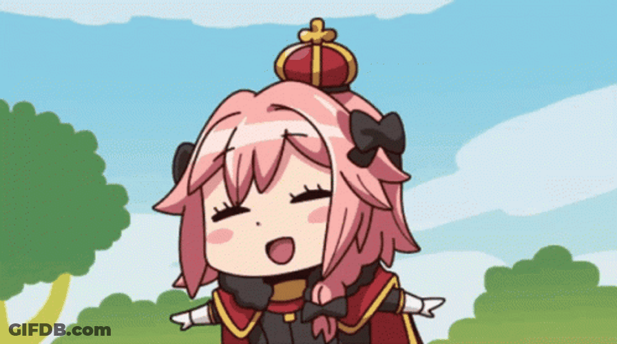 Astolfo Tiny Cartoon Walking Loop GIF