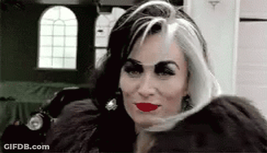 Astonishing Cruella Walking Away GIF