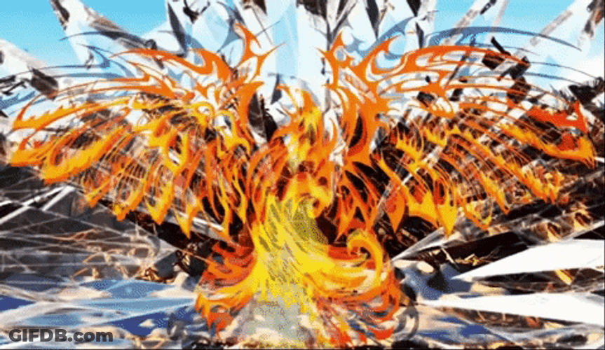 Astonishing Phoenix Graphic Design Art GIF