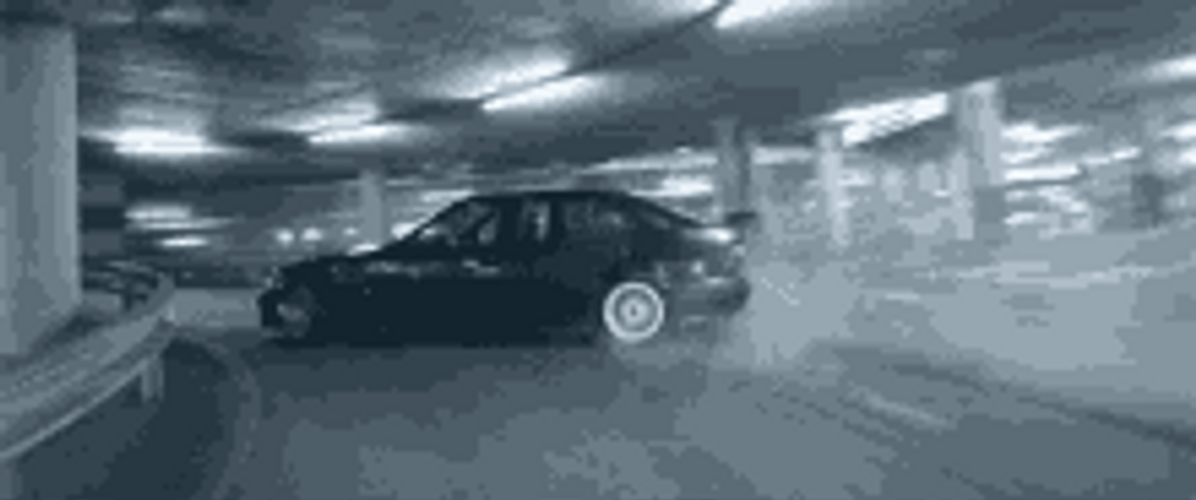 Astounding Skill Car Drifting On Narrow Road GIF