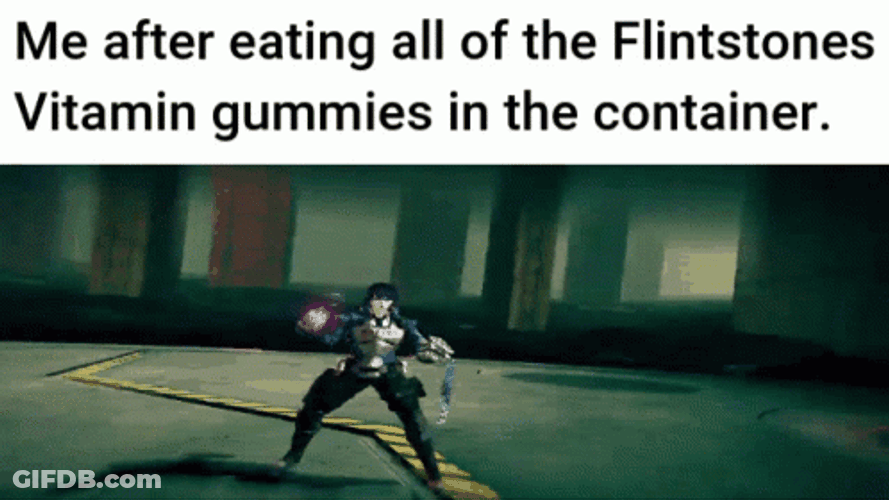 Astral Chain Eating Flintstones Meme GIF