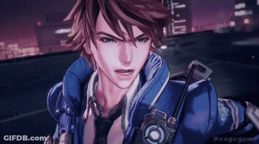 Astral Chain Male Character Transform GIF