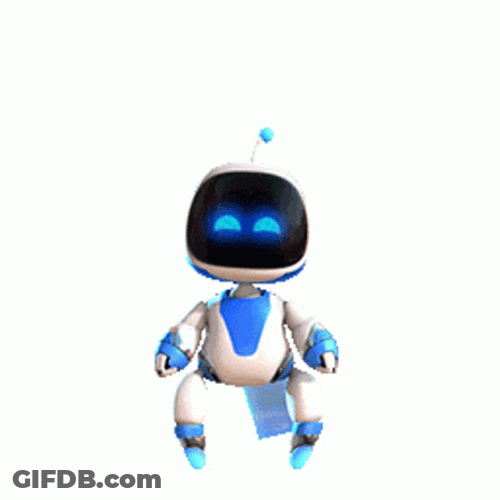 Astro Jumping Up And Down GIF